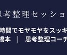 あなたの考え・悩み・アイデアを短時間で整理します 思考の構造化で本質を一緒に見つけます イメージ1