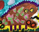 世界に1枚だけの絵描きます アクリル絵の具で26cm×37.5cmの画用紙に描きます イメージ9