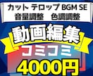 丁寧でご満足いただける編集をいたします 10分以下追加料金無しでおこないます！ イメージ1