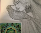 あなただけのオーラ、カラーの曼荼羅アートを描きます オーダーメイド曼荼羅アートです イメージ3