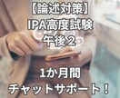 1か月｜IPA高度試験の午後2をチャット支援します 【購入実績20件まで値下げ中！！】 イメージ1