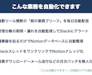 AIでNotion×Slack業務を自動化します 毎朝30分の「状況整理」、AIに任せませんか？ イメージ2