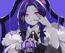 歌ってみた・オリジナル曲の一枚絵イラスト描きます かわいいキラキラした絵柄で描きます！レイヤー分け可能！ イメージ9