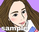 写真を元にあなたの似顔絵を描きます SNSのアイコンなどにいかがですか？ イメージ2