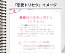 あなた専用の恋愛トリセツ作成します 恋に悩むあなた専用のオリジナル“恋愛地図” イメージ6