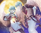 アイコンや1枚絵等！イラスト全般お受け致します キャラデザからの制作も参ります。 イメージ4
