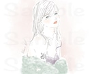 商用◎綺麗で女性らしい手描きイラストお描きします 挿絵、アイコン、商品イラスト等に❇︎ イメージ4