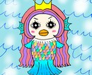 イラストを制作します ibisPaintXで可愛い、個性的なミニキャラを描きます！ イメージ3