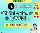 Xの投稿のインプ＋1000回増えるまで拡大します X(Twitter)インプレッション数UP⭐️販売実績1万件 イメージ1