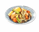 美味しそうな料理のイラスト描きます 写真の代わりに飲食店のメニューやチラシなどにいかがですか？ イメージ5