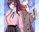 少女マンガ風のイラストを制作いたます アイコン・全身絵・背景入り壁紙を描くのは可能です イメージ10