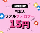 インスタ 日本人フォロワー +100 増やします 見栄え抜群！日本人限定・減少なし 最高品質 ココナラ最安 イメージ1