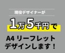 現役デザイナーがおしゃれなリーフレット制作します このお値段で理想のリーフットデザインできます！ イメージ1