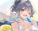 ふんわり優しいイラスト描きます かわいい、かっこいい人物で優しい雰囲気やクールな雰囲気など イメージ1
