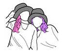 格安♡シンプルな線画イラストを作成します SNSのアイコン・プレゼントにおすすめ！ イメージ9