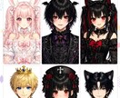 IRIAM対応！！あなただけの立ち絵制作します 初心者歓迎！配信で使えるキャラを制作します イメージ2