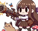 可愛いデフォルメ風アイコン用イラスト作成します SNSやゲーム用のアイコンなどに使えるデフォルメキャラクター イメージ7