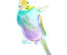 アナログでカラフルなペットの似顔絵を描きます アクリル絵の具で描くかわいい動物のイラストです イメージ3