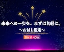 お試し鑑定:未来への一歩を踏み出せる鑑定をします 星が示す未来の道しるべ。お試しだからこそ気軽に試せます。 イメージ1