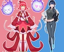 色濃いめTRPGなどに使える全身イラスト描きます かっこかわいいタッチで貴方の理想を再現します イメージ7