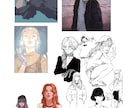 アイコン・ヘッダー作成します ゆるいタッチの線画や絵画風のイラストを手描きで制作します。 イメージ2