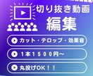 切り抜き　あなたの動画切り抜きます YouTube Shots Tikokの切り抜き イメージ1