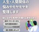 人生や人間関係の悩み、モヤモヤを整理します 話すだけでも大丈夫です。頭の中を整理し気持ちを軽くします。 イメージ1