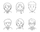 似顔絵でSNS用アイコン作ります ご本人を「かすってる」ゆる～い似顔絵 イメージ1