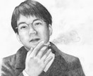 リアルで雰囲気ある似顔絵　鉛筆画でお描きします 人とは一味違うプレゼント、プロフィール画像に！ イメージ1