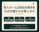 老人ホーム2施設の費用を公式文書から計算します 前払金の返還・60か月費用・退去条件を原文ページ番号つきで イメージ1