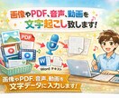 画像やPDF、音声、動画を文字起こし致します 書類や文書の写真やPDFデータ化、動画や音声を文字起こし！ イメージ1