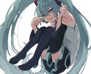 アイコン・1枚絵向けの作成をします 可愛い絵柄、少し病み気味の絵柄が得意です！ イメージ1
