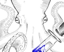 オカルト・ゴシック調の絵を描きます 繊細な線画イラスト制作【初出品限定価格・残り3名様】 イメージ6