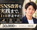 SNS改善を実践まで1ヶ月サポートしますます 週1回の振り返りと投稿添削で改善をサポート イメージ1