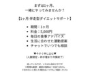 無理なく続くダイエットを1ヶ月伴走します 3日坊主卒業！無理なく続くオンラインダイエットサポート イメージ6