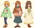 ２.可愛いミニキャラアイコンお描きします SNSでのご使用イラストをお求めの方へ( ᵕᴗᵕ )✩⡱ イメージ3