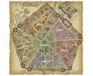 ファンタジーな街、世界地図を描きます ファンタジー風の地図を依頼主様の意向に沿ってお作りいたします イメージ2