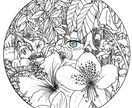 こんな感じのイラスト描きます 植物や海の生き物、あと人を組み合わせたイラスト イメージ1