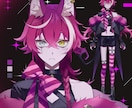 Vtuberデビュー応援!!全工程制作します 高品質Live2Dモデル！キャラデザ〜表情差分まで全部込み！ イメージ6
