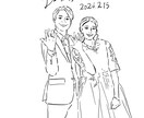 結婚式の写真からこのような絵に出来ます 結婚式の写真からオシャレイラストの様にしてみませんか？ イメージ2