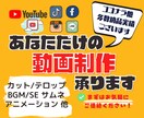 安心保証◆◆あなただけ◆◆の動画編集承ります YOUTUBE動画やその他動画制作をお手伝いいたします！ イメージ1