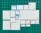 紙の間取りパーツセットます 理想の間取りを自分で考えて簡単に作ることができます イメージ1