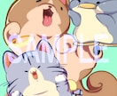 デフォルメキャラでアイコン、立ち絵制作します ペットや動物からアニメ、ゲームキャラまでなんでも！ イメージ2