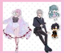 立ち絵イラスト承ります 20代の男女が得意です！創作活動のお手伝いに♪ イメージ9
