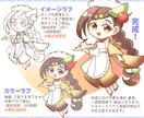 商用可！用途に合わせたSDイラストをお描きします 表情差分+2種or小物1種無料、食べ物セット等カスタム可能 イメージ4