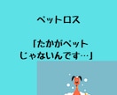 大切な家族ペットロス…辛いあなたのお話し聴きます 私には「たかがペット」じゃない…　誰にも分かってもらえない… イメージ1