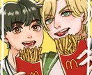 男女問わず可愛いイラスト描きます 納品したイラストは公開致しません イメージ1