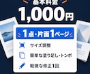 印刷入稿に困ってませんか？印刷用PDFを作成します サイズ・塗り足し・トンボを調整／片面1点1,000円 イメージ6