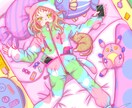 お好みのおねえさん・女の子のイラストを描きます 〜SD(ミニ)キャラクターも承ります〜 イメージ4