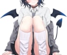 女の子のイラストを制作します 女性キャラクターのイラスト制作をします。 イメージ5